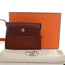 Hermes Rouge H Toile Mini H...