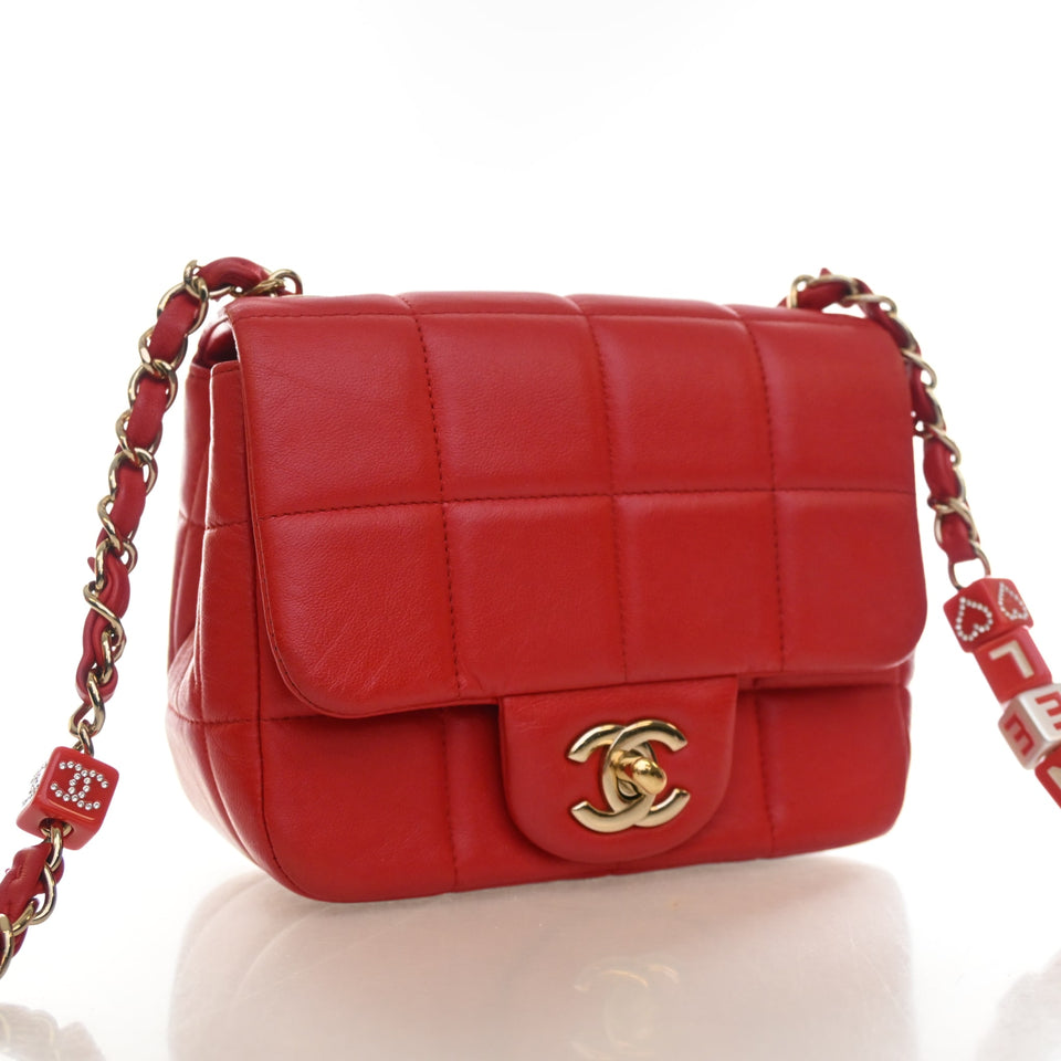 Chanel Mini Lambskin Monacoco Square Flap Bag