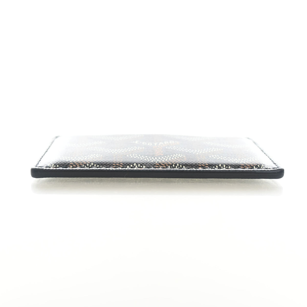 Pre-Owned Goyard Card Holder Goyardine St Sulpice, side profile, photo 8 of 14
