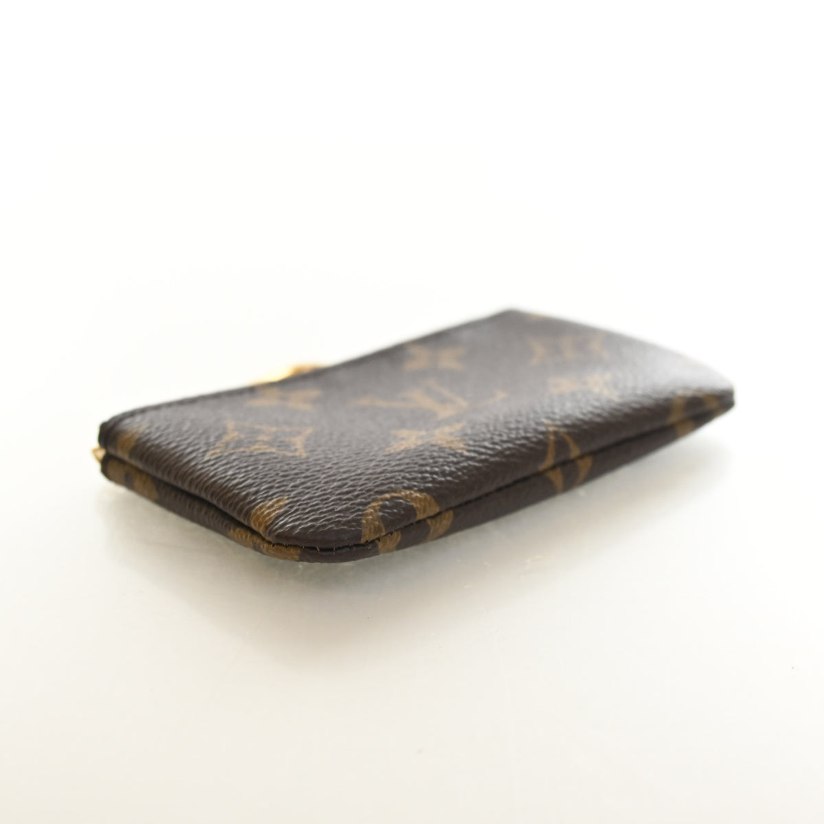 Pre-Owned Louis Vuitton Monogram Key Pouch, side profile