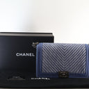 Chanel Large Denim Chevron ...