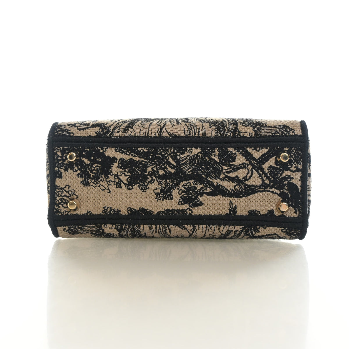 Pre-Owned Christian Dior Mini Toile De Jouy Lady D-lite, base and feet view, photo 11 of 13