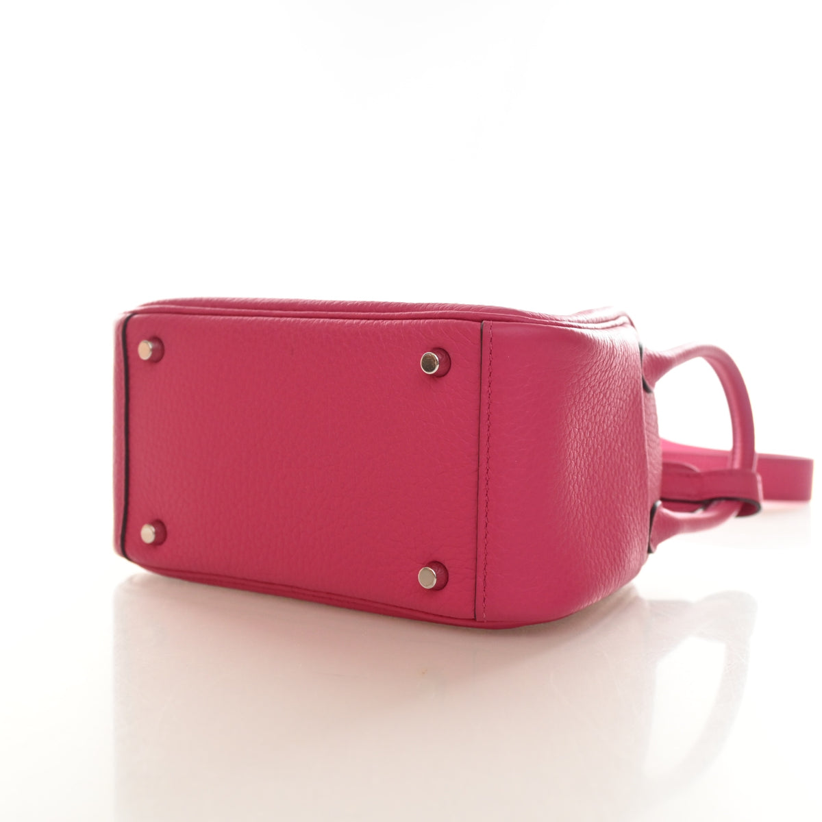 Hermès Rose Shocking Clemence Mini Lindy 20, photo 7 of 15