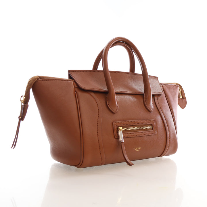 Celine Small Lambskin Luggage Tote
