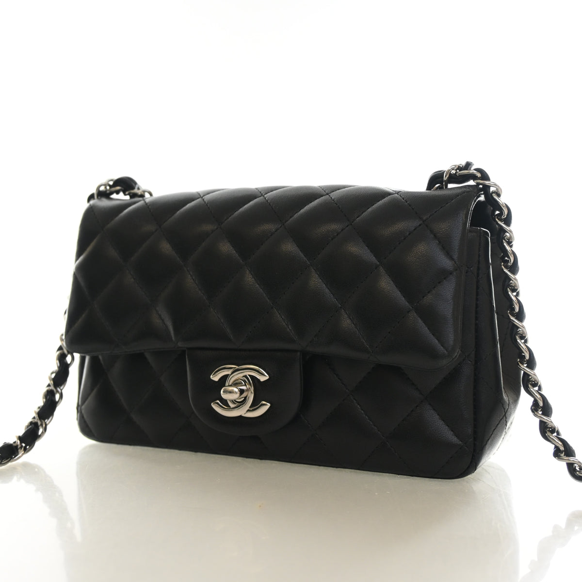 Chanel Mini Lambskin Rectangular Classic Flap Bag, photo 3 of 16