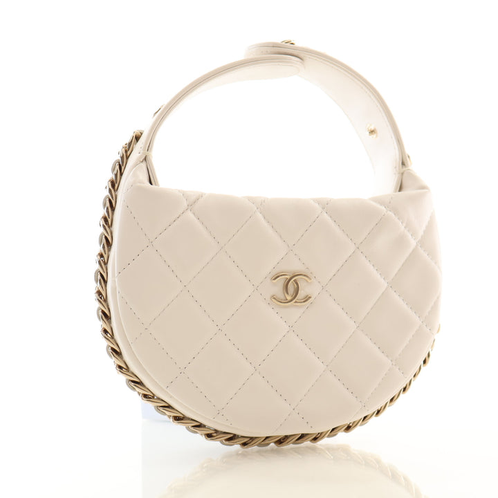 Chanel Lambskin Chain Around Pouch Hobo