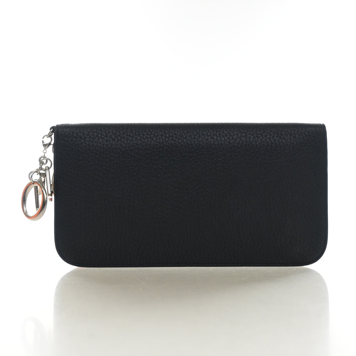 Pre-Owned Christian Dior Wallet Calfskin Zip Around, front view, photo 10 of 13