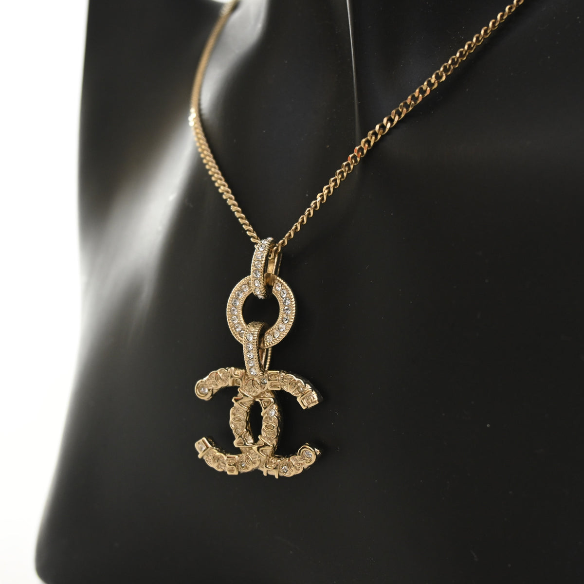 Chanel Crystal Drop CC Pendant Necklace, photo 5 of 10