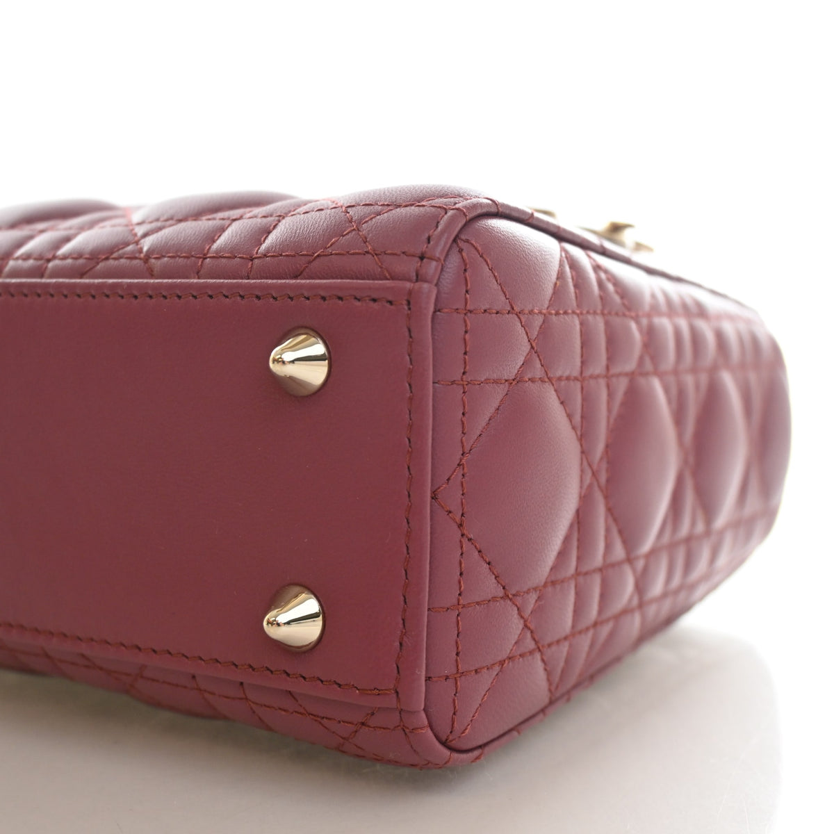 Pre-Owned Christian Dior Lady Dior Small Lambskin My Abcdior, base and feet view, photo 8 of 15