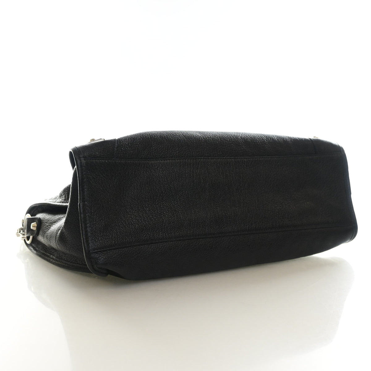 Pre-Owned Balenciaga Medium Goatskin Metallic Edge City Bag, base and feet view