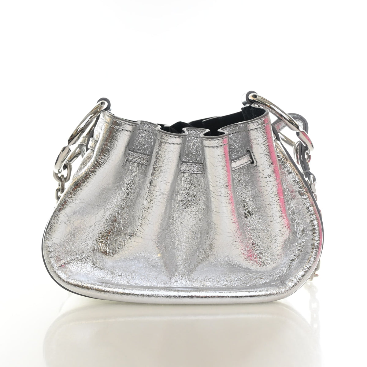 Pre-Owned Givenchy Bucket Bag Small Crinkled Calfskin, front view, photo 11 of 13