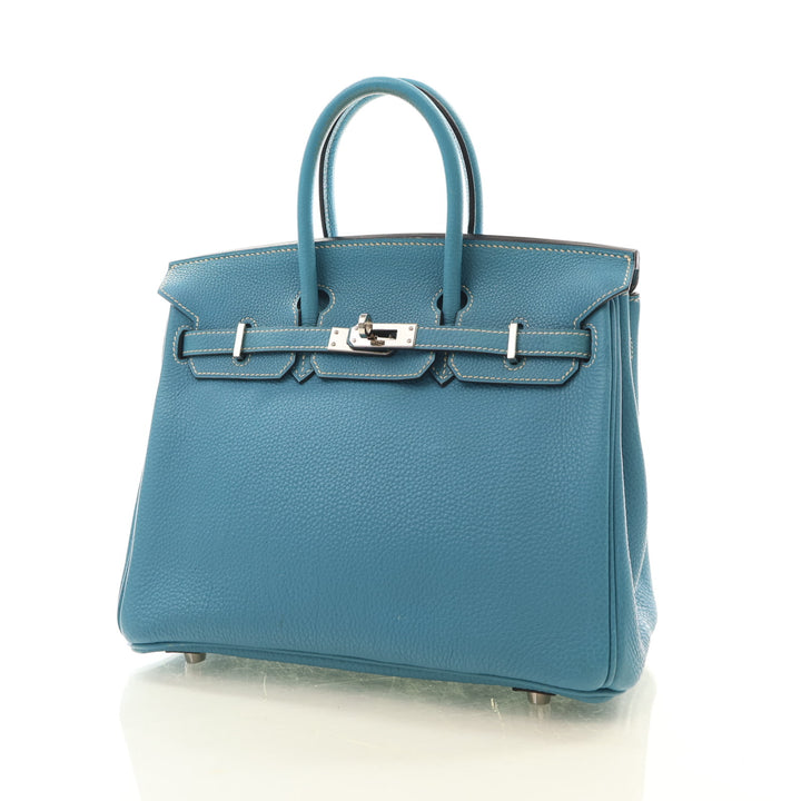 Hermes Bleu Jean Togo Birkin 25