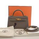 Hermes Etoupe Epsom Mini Ke...