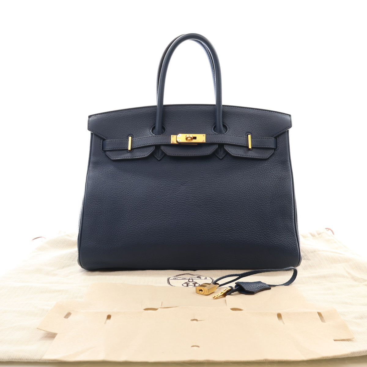 Hermes Vintage Bleu de Prusse Togo Birkin 35, photo 16 of 16