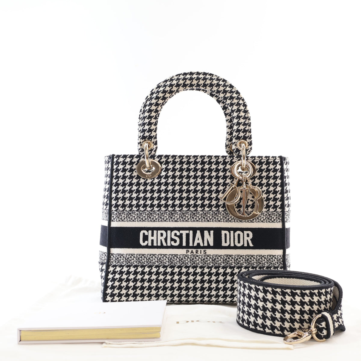 Pre-Owned Christian Dior Lady Dior Medium Canvas, front view, photo 15 of 15
