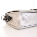 Chanel Medium Silver Lambsk...