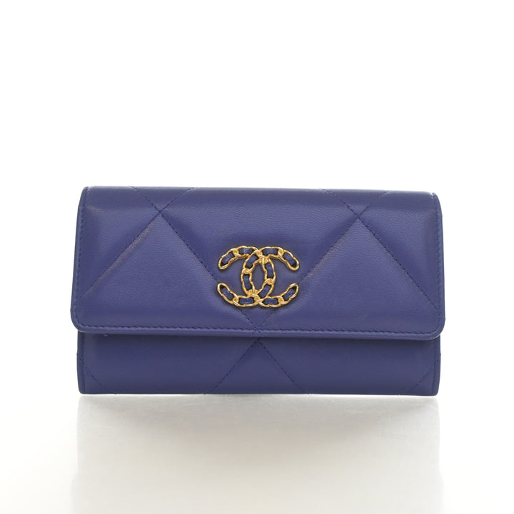 Chanel Goatskin 19 Flap Wallet