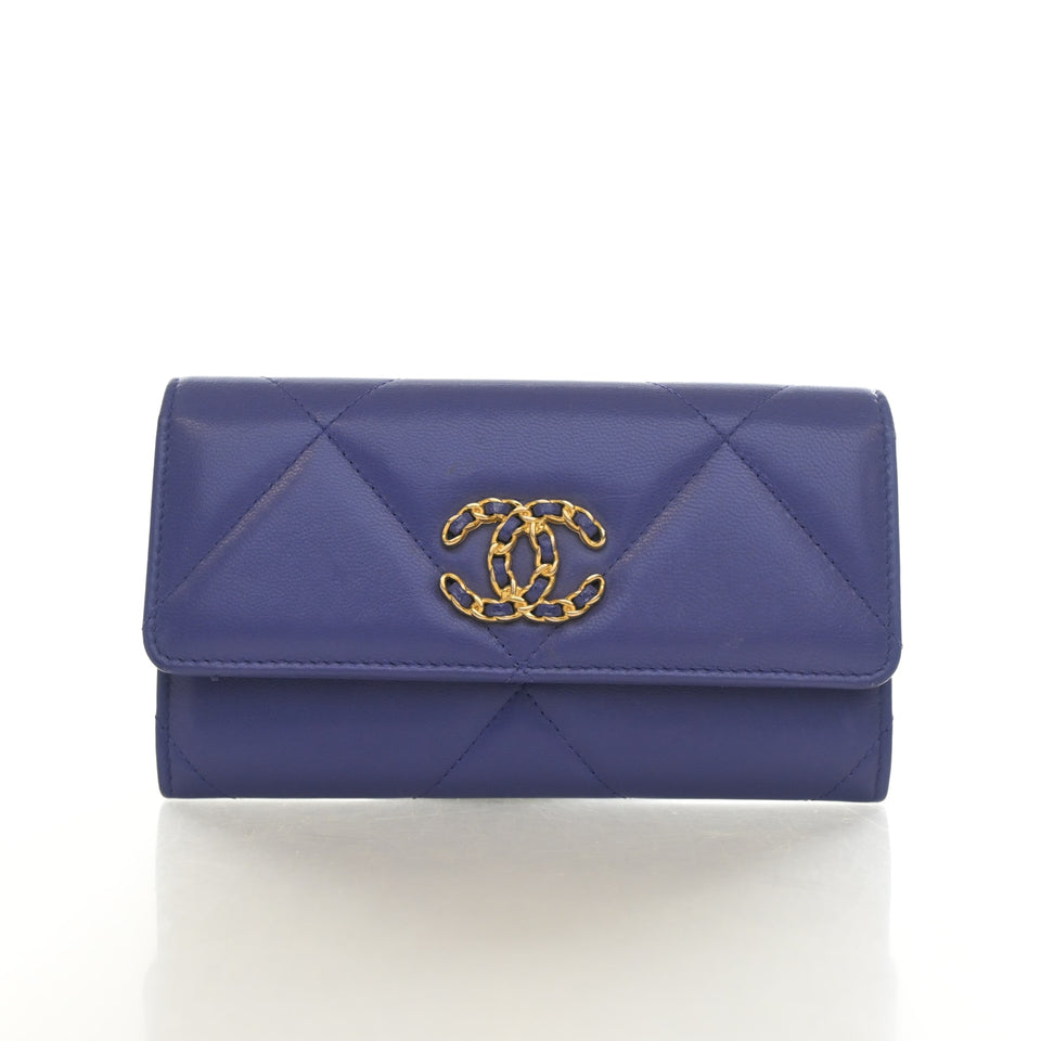 Chanel Goatskin 19 Flap Wallet