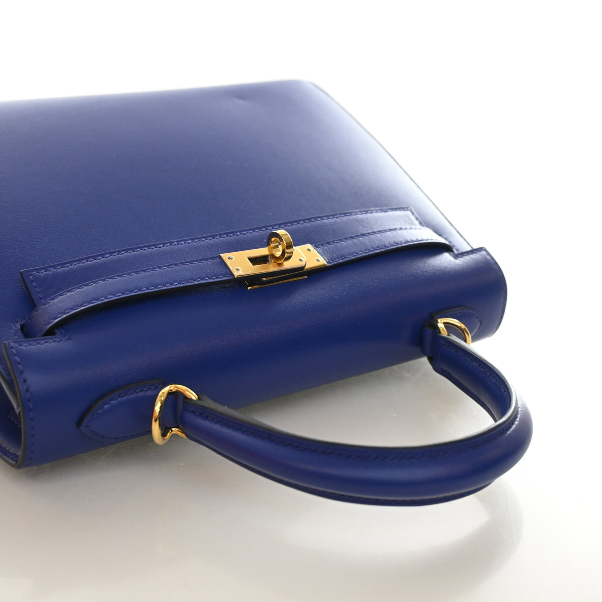 Hermes Bleu Electrique Veau Tadelakt Kelly 25, photo 10 of 18
