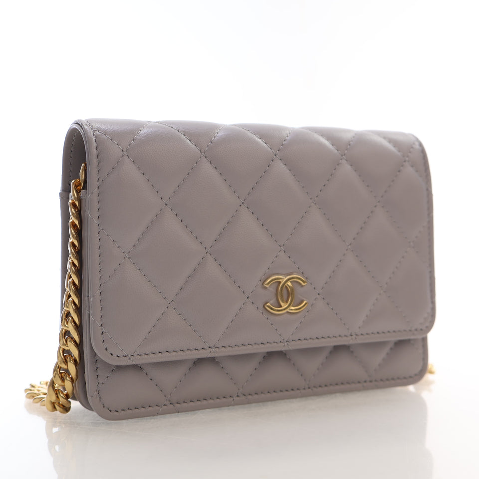 Chanel Mini Lambskin Gem Wallet on Cain