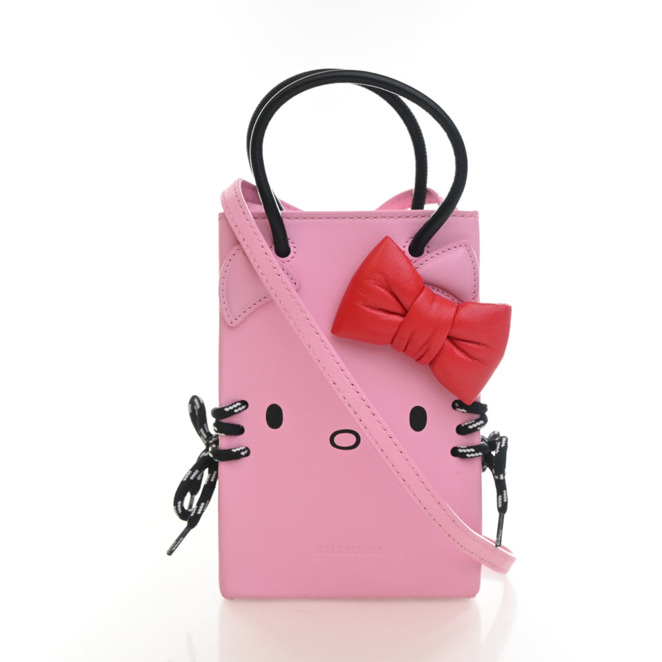 Balenciaga x Hello Kitty Goatskin Phone Holder Bag