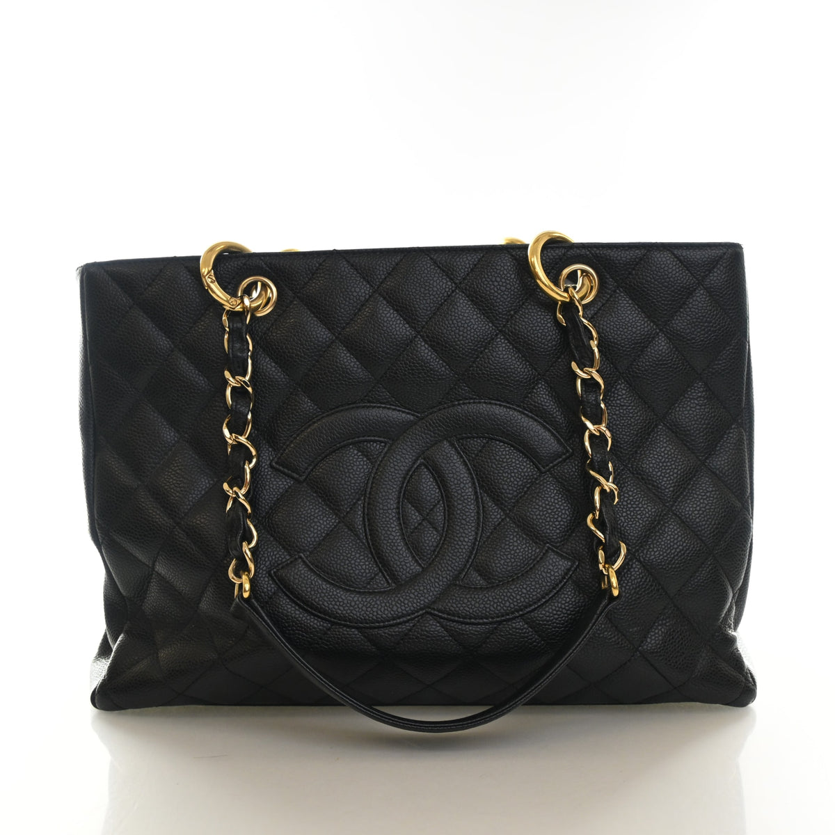 Pre-Owned Chanel Grand Shopping Tote Caviar Leather, front view, photo 1 of 14