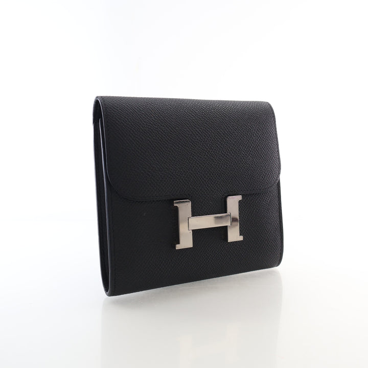 Hermes Noir Epsom Constance Slim Wallet