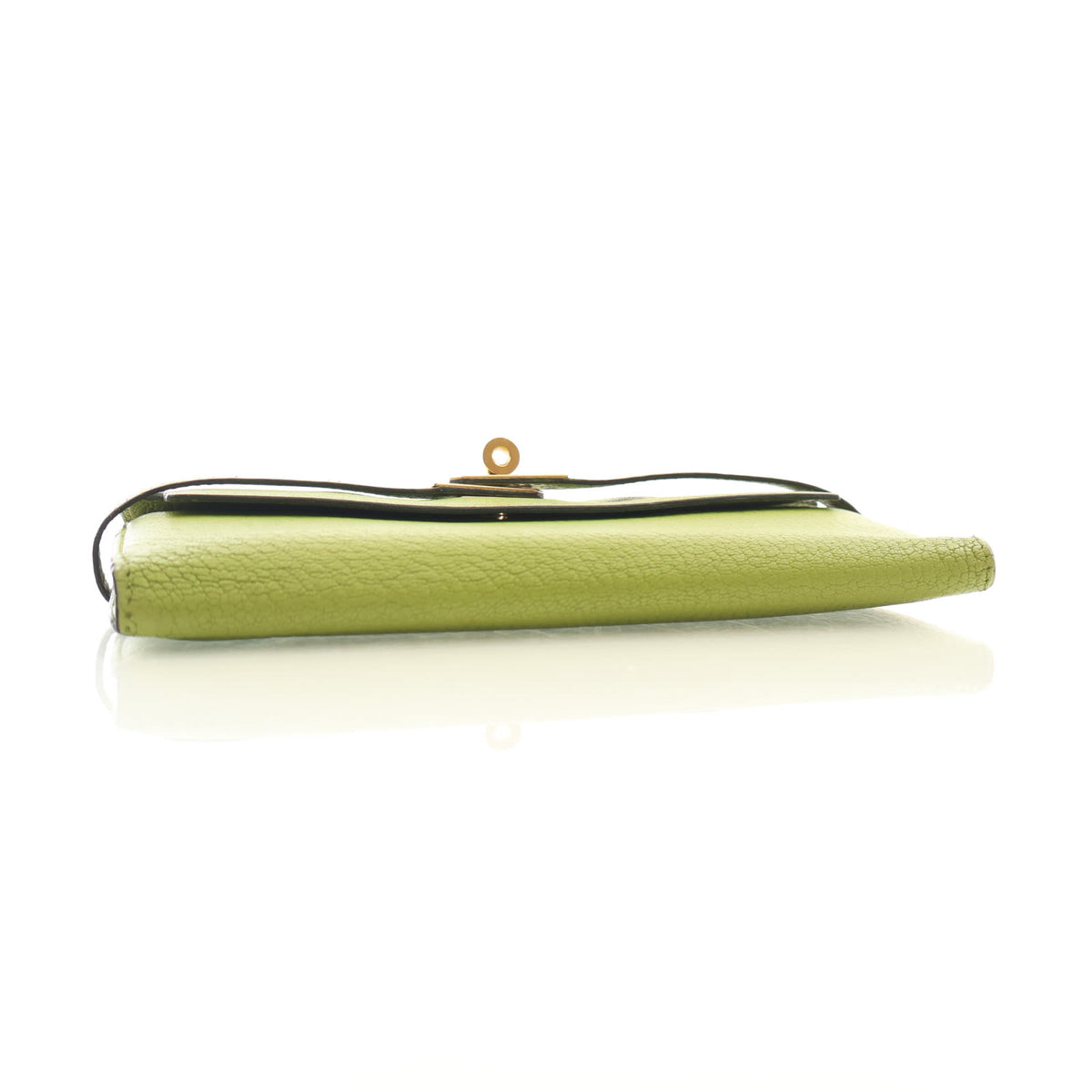 Hermes Vintage Vert Anis Chevre Mysore Kelly Long Wallet, photo 5 of 18