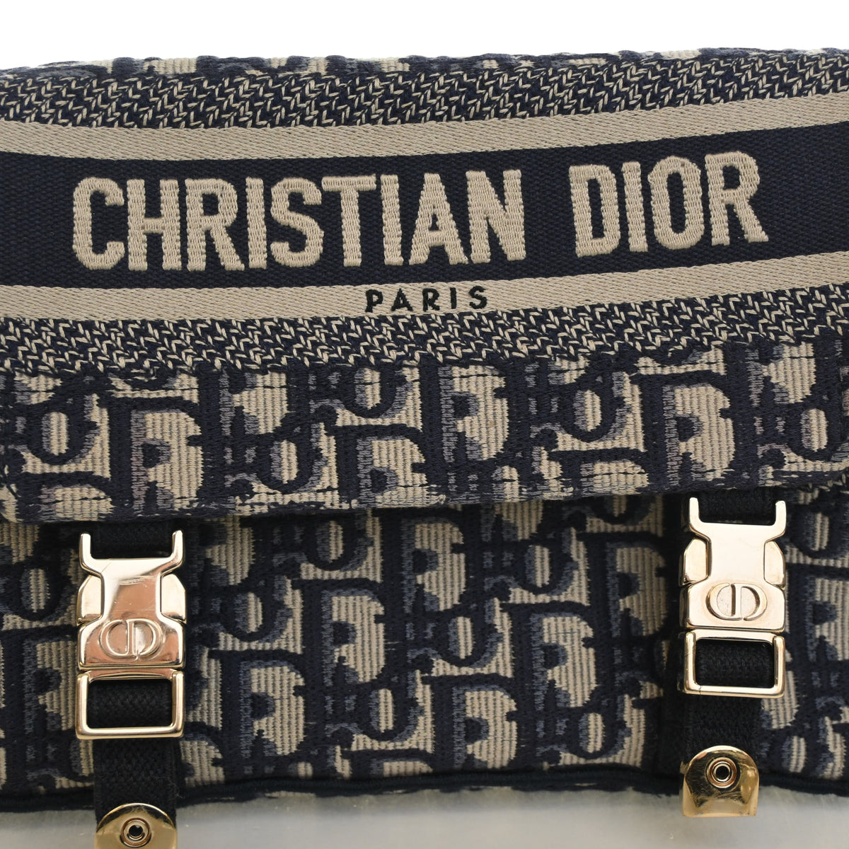 Pre-Owned Christian Dior Small Oblique Diorcamp, open front view
