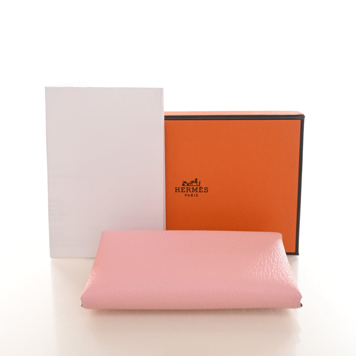 Hermes Rose Sakura Calvi Duo Card Holder, photo 13 of 13