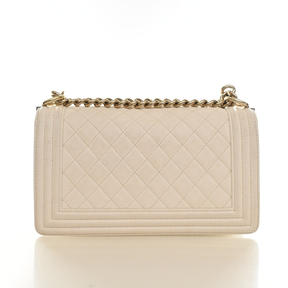 Pre-Owned Chanel Boy Bag Medium Caviar Leather, front view, photo 11 of 18