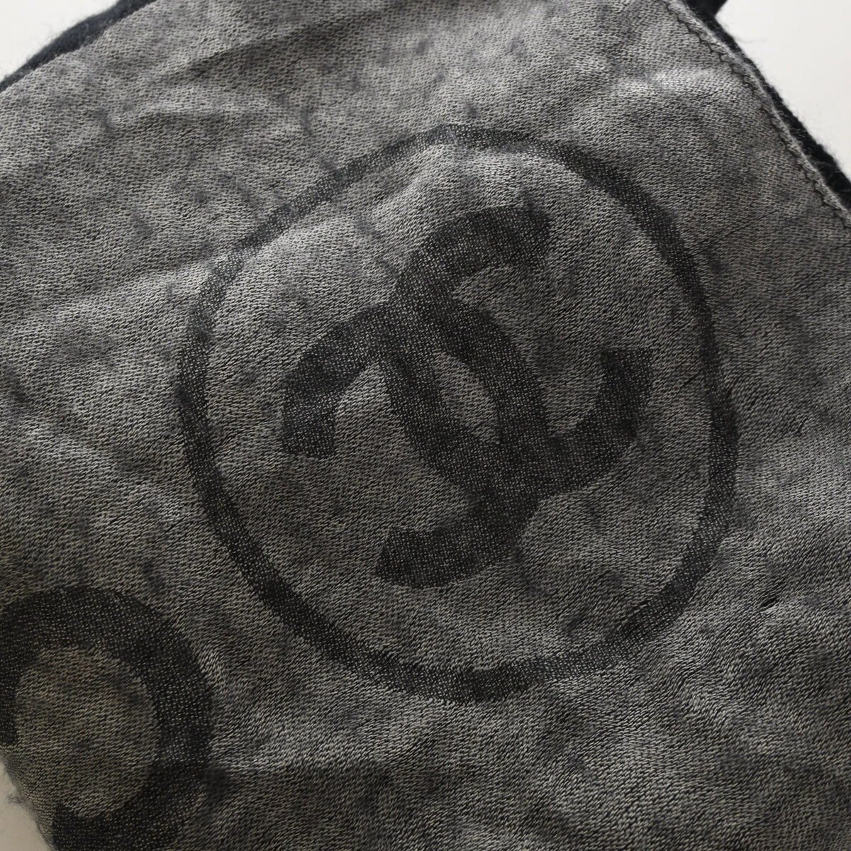 Chanel Cashmere CC Fringe Scarf, photo 4 of 8