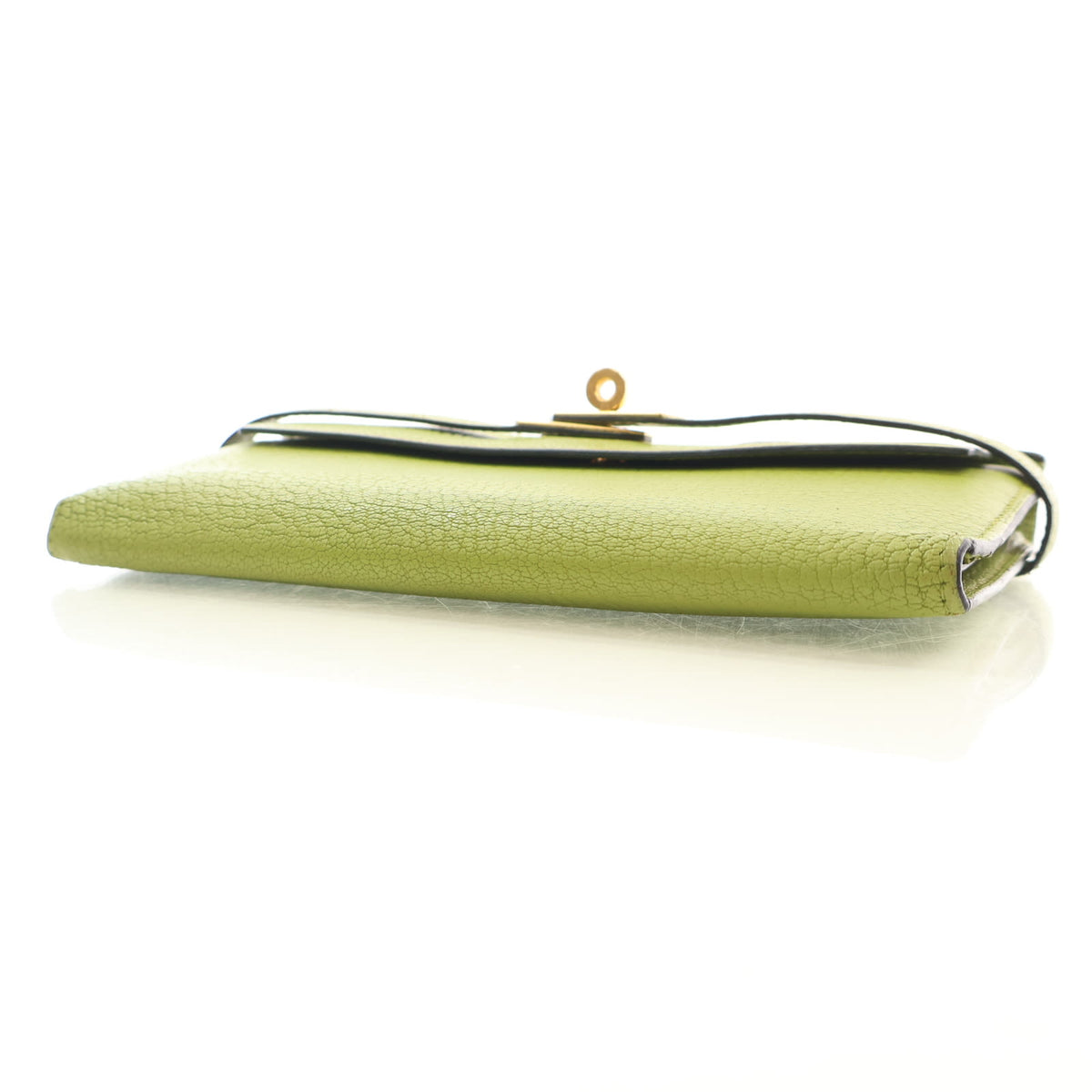 Hermes Vintage Vert Anis Chevre Mysore Kelly Long Wallet, photo 7 of 18