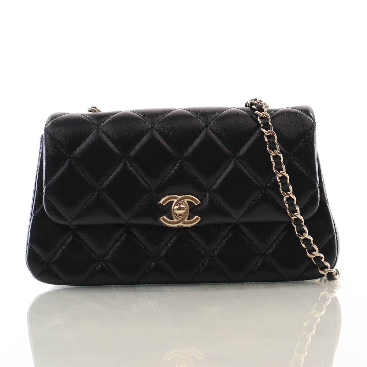 Chanel Lambskin Rectangular Phone Holder with Chain, photo 1 of 17