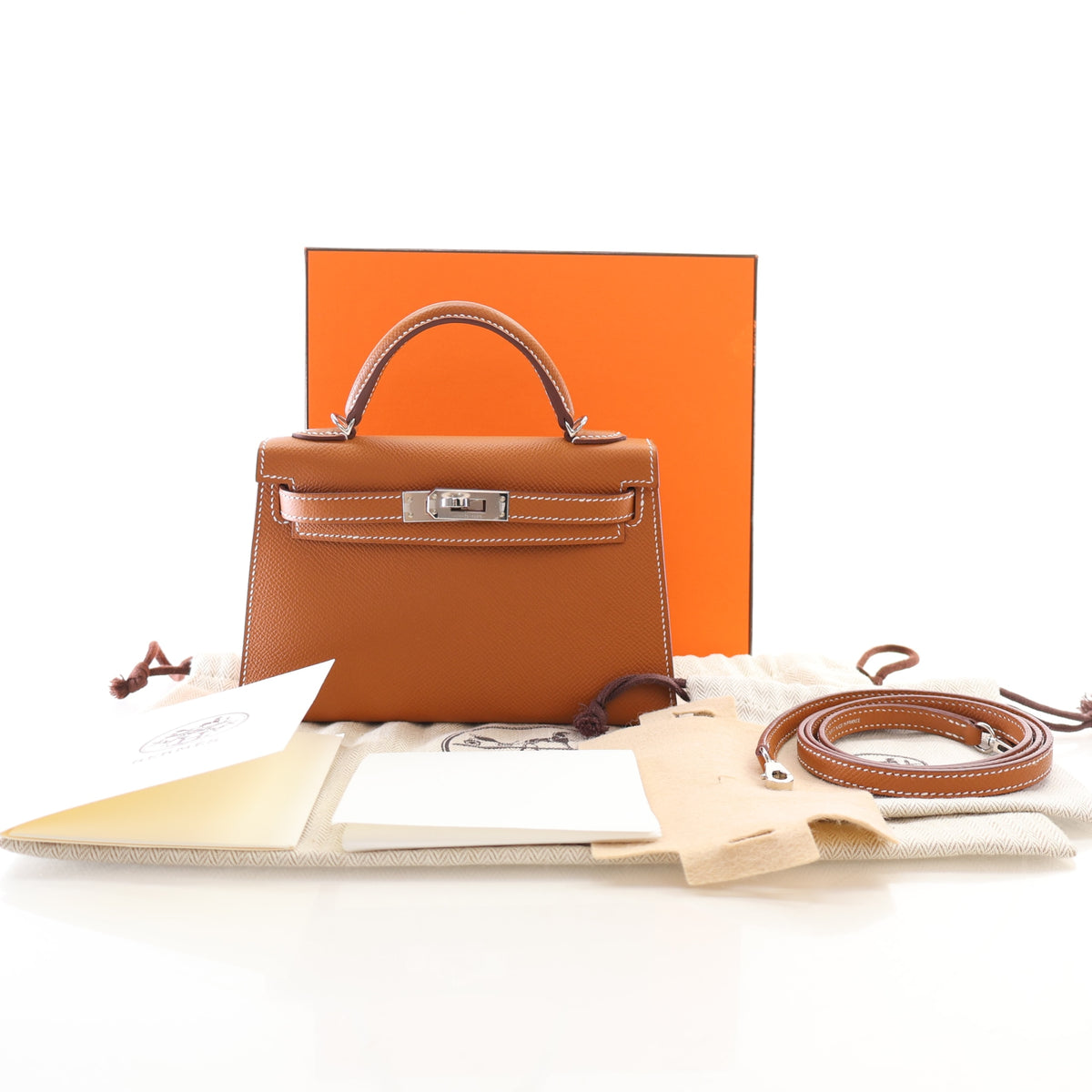 Hermes Gold Epsom Mini Kelly 20, photo 16 of 16