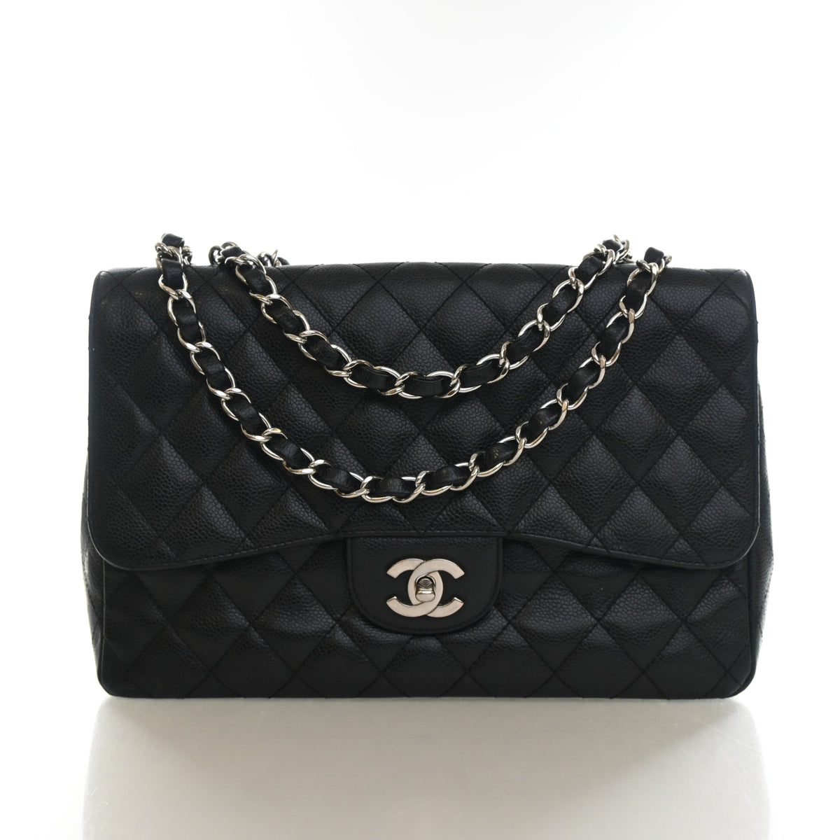 Chanel Jumbo Caviar Classic Single Flap Bag, photo 1 of 14