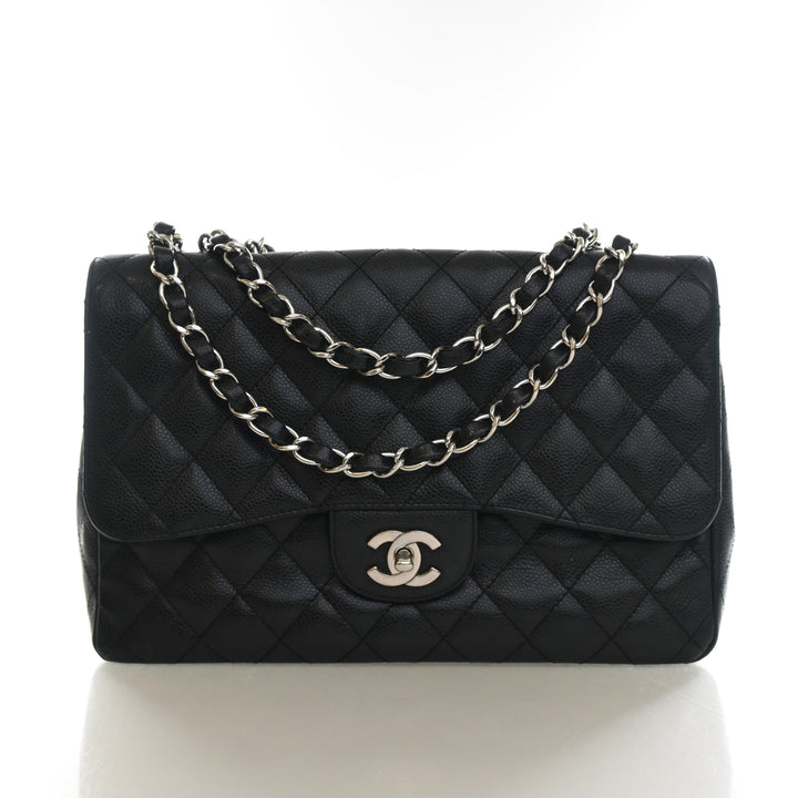 Chanel Jumbo Caviar Classic Single Flap Bag