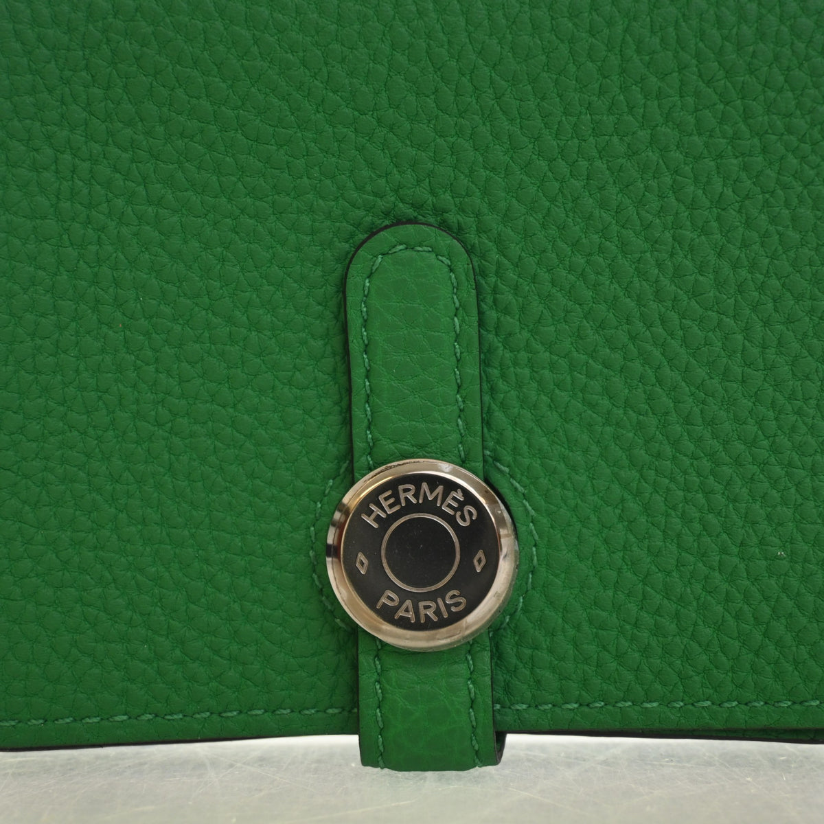 Hermes Bamboo Togo Dogon Compact Wallet, photo 4 of 11