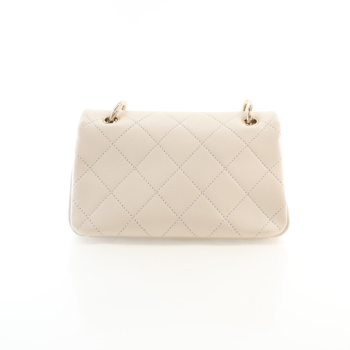Pre-Owned Chanel Flap Bag Mini Lambskin Enamel CC, front view