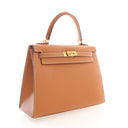 Hermes Gold Epsom Sellier K...