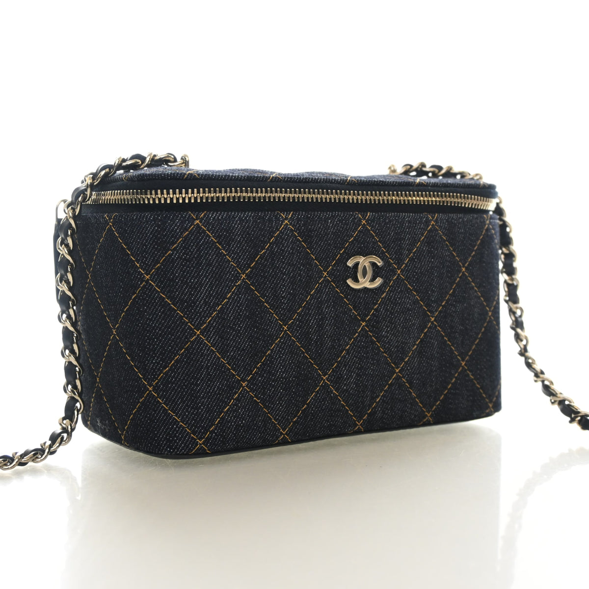 Chanel Small Denim Classic Vanity Case, photo 2 of 15