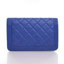 Chanel Blue Lambskin Boy Wa...