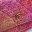 Chanel Tweed 19 Wallet On C...
