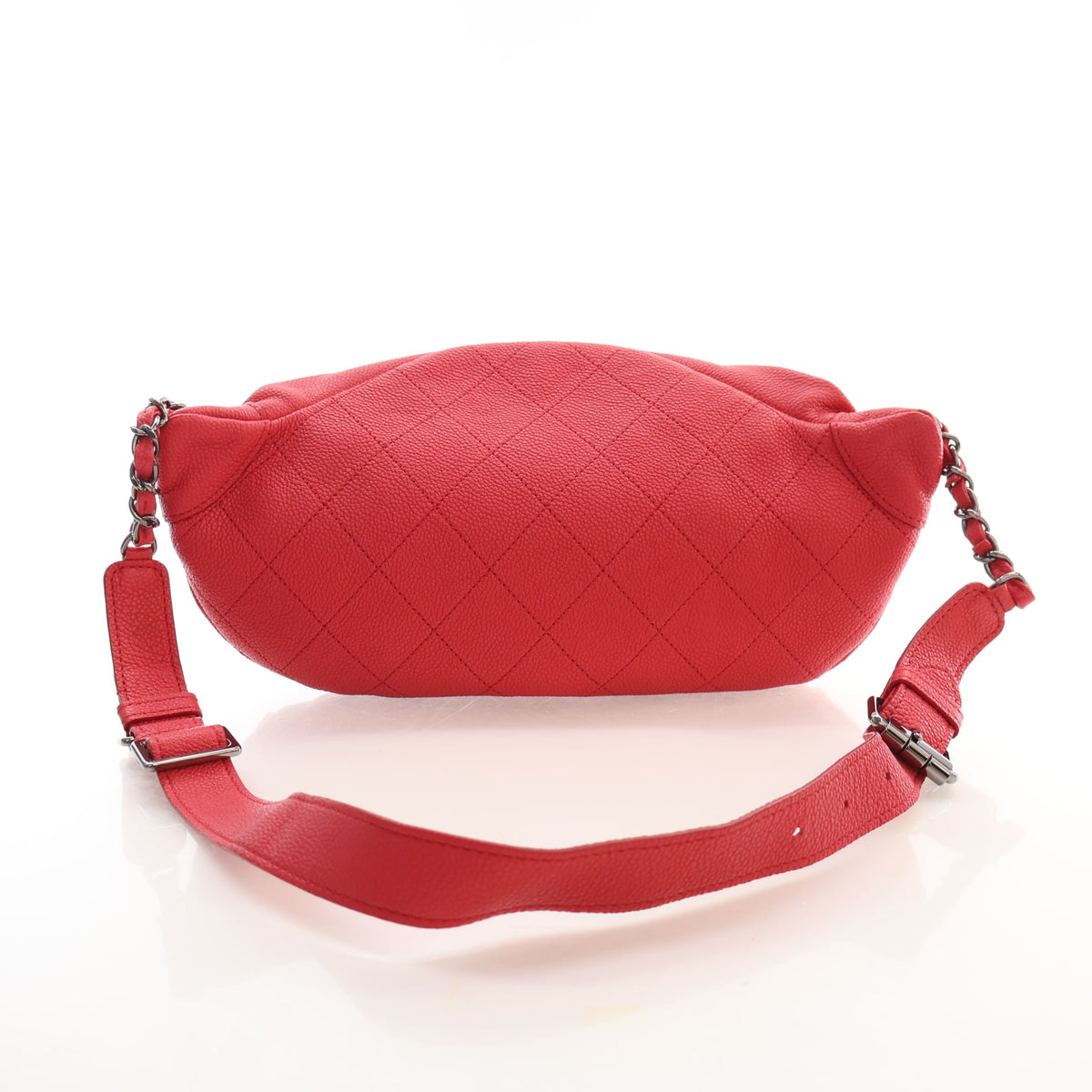 Pre-Owned Chanel Caviar Leather Zip And Carry Waist Bag, front view