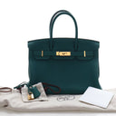 Hermes Malachite Togo Birki...
