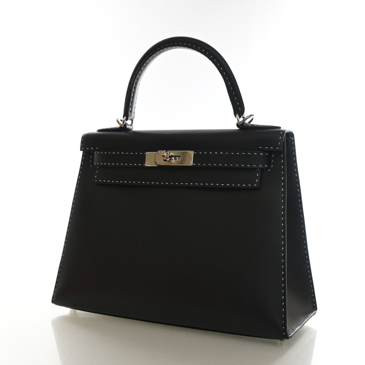 Hermes Noir Veau Monsieur Sellier Kelly 28, photo 3 of 16