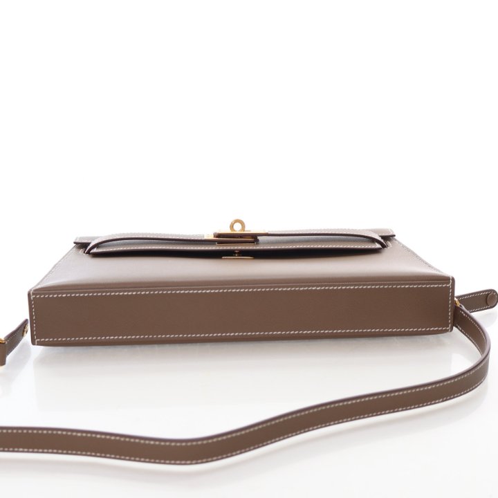 Hermes Etoupe Veau Madame Kelly Elan, photo 9 of 18