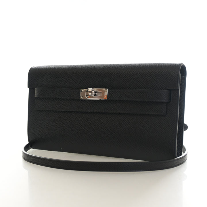 Hermes Noir Epsom Kelly To Go Wallet