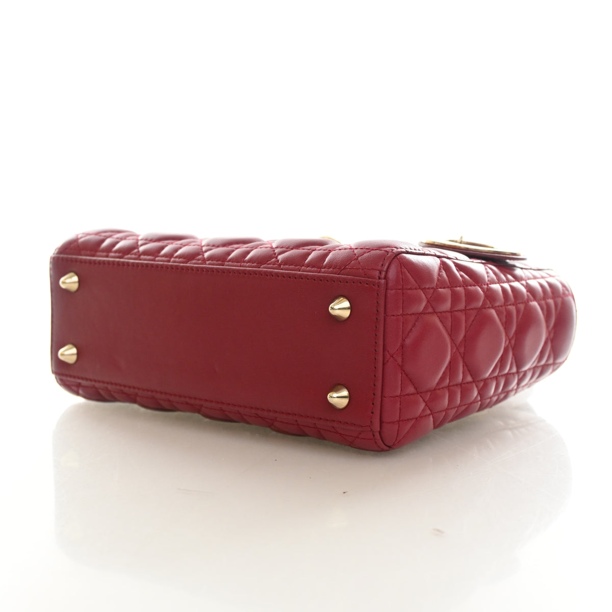 Pre-Owned Christian Dior My Lady Dior Small Lambskin Lucky Badges, base and feet view, photo 7 of 17