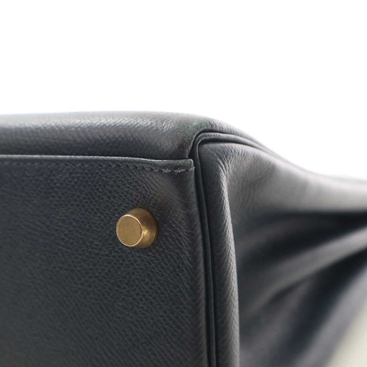 Hermes Vintage Bleu Marine Courchevel Kelly 32, photo 10 of 23